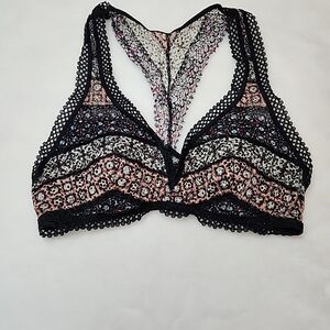 Victoria's Secret Lace Bralette Racerback T Strap Boho Size S